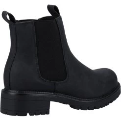 Divaz Women's Taijal Chelsea Boot - Black -Fashion Lady 35542 66233 fb 1