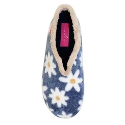 Lunar Women’s Daisy Flower Slippers – Blue -Fashion Lady 804220 2