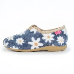 Lunar Women’s Daisy Flower Slippers – Blue -Fashion Lady 804220 6
