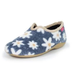Lunar Women’s Daisy Flower Slippers – Blue -Fashion Lady 804220 8