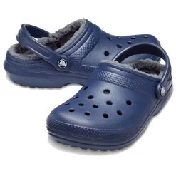 Crocs Unisex Classic Lined Clog – Navy/Charcoal -Fashion Lady 829253 c 4