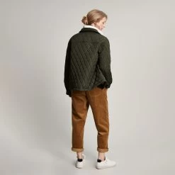 Joules Women's Arlington Cropped Quilted Jacket - Heritage Green -Fashion Lady 885435 5