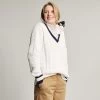 Joules Women's Dawson Cricket Jumper - Creme Navy