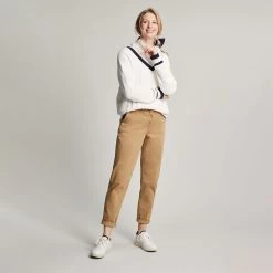 Joules Women's Dawson Cricket Jumper - Creme Navy -Fashion Lady 885575 4