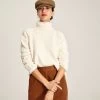 Joules Women's Joyce Roll Neck Jumper - Buttermilk