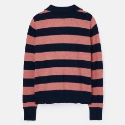 Joules Women's Maddie Jumper - Navy/Pink Stripe -Fashion Lady 885603 10