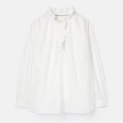 Joules Women's Melanie Blouse - Chalk -Fashion Lady 885673