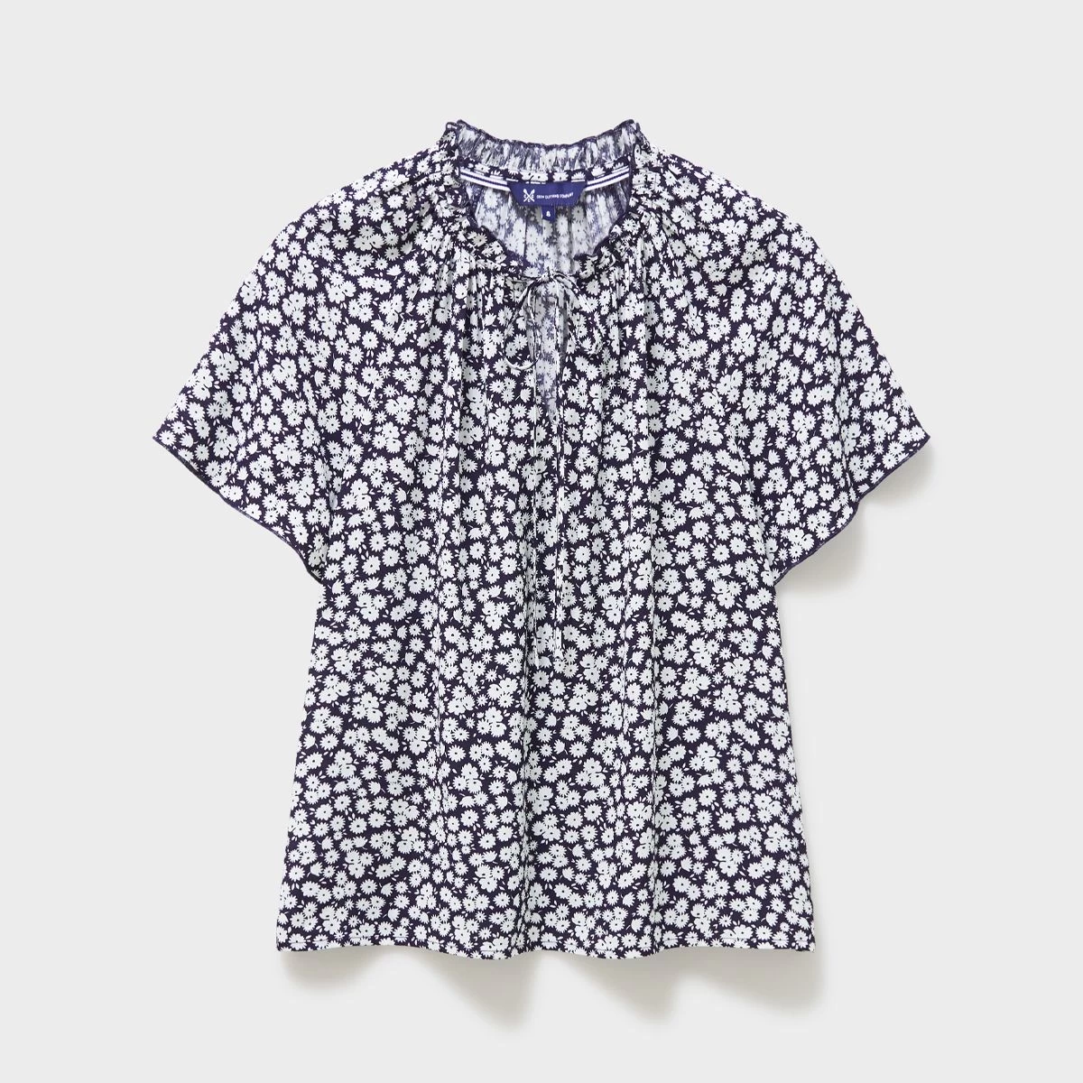 Crew Clothing Women's Ada Top - Navy/White 2 Crew Clothing Women's Ada Top - Navy/White - Image 2