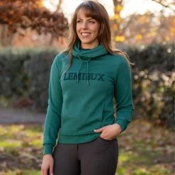 Le Mieux Adele Funnel Neck Sweat - Evergreen -Fashion Lady adele funnel neck sweat evergreen 4 1