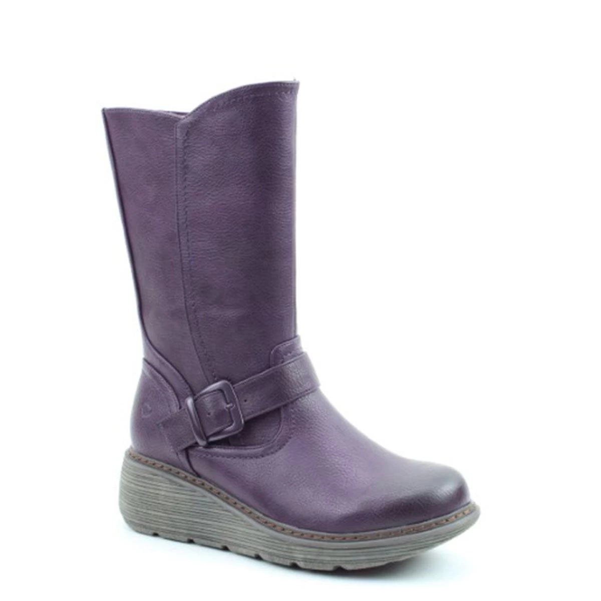 Heavenly Feet Women's Almond Mid Boots - Purple 2 Heavenly Feet Women's Almond Mid Boots - Purple - Image 2