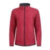 Weird Fish Women's Ariana Eco Full Zip Grip Fleece - Berry