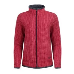 Weird Fish Women's Ariana Eco Full Zip Grip Fleece - Berry -Fashion Lady ariana eco fulzip grd flce berry 2