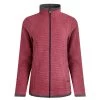 Weird Fish Women's Ariana Eco Full Zip Grid Fleece - Mulberry