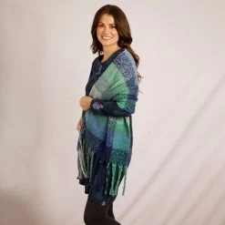 Weird Fish Women's Austell Eco Cosy Check Scarf - Ivy -Fashion Lady austell eco cosy scarf ivy os