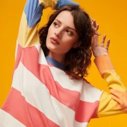 Barbour Women's Bradley Stripe Knit Sweater - Multi -Fashion Lady barbour bradley stipe knit2