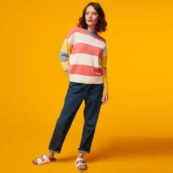 Barbour Women's Bradley Stripe Knit Sweater - Multi -Fashion Lady barbour bradley stipe knit3