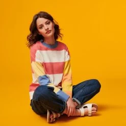 Barbour Women's Bradley Stripe Knit Sweater - Multi -Fashion Lady barbour bradley stipe knit4