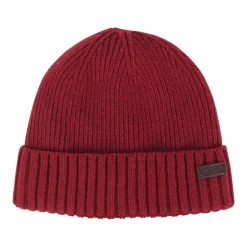 Barbour Carlton Beanie - Cranberry -Fashion Lady barbour carlton beanie cranberry os 1 1