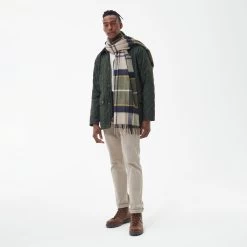 Barbour Carrbridge Tartan Scarf - Forest Mist Tartan -Fashion Lady barbour carrbridge scarf frstmst os 3
