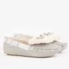 Barbour Women’s Darcie Slipper – Grey Suede/White/Grey Tartan