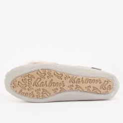 Barbour Women’s Darcie Slipper – Grey Suede/White/Grey Tartan -Fashion Lady barbour darcie slipper grey suede 4