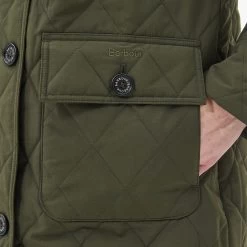 Barbour Women's Fox Quilted Jacket - Olive -Fashion Lady barbour fox quilt coat olive 7