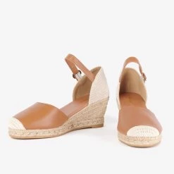 Barbour Women's Frances Sandals - Cognac -Fashion Lady barbour frances cognac 3