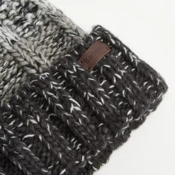 Barbour Harlow Beanie - Black Slate Tartan -Fashion Lady barbour harlow beanie blackslate os 5