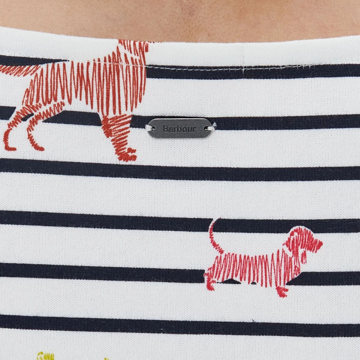 Barbour Women's Hawkins Top - Off White Dog Print 7 Barbour Women's Hawkins Top - Off White Dog Print - Image 7