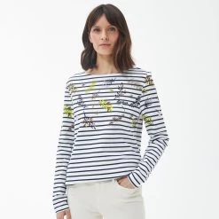 Barbour Women's Hawkins Top - Off White Floral Print 15 Barbour Women's Hawkins Top - Off White Floral Print -Fashion Lady barbour hawkins top floral 1 1