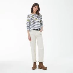 Barbour Women's Hawkins Top - Off White Floral Print 10 Barbour Women's Hawkins Top - Off White Floral Print -Fashion Lady barbour hawkins top floral 3