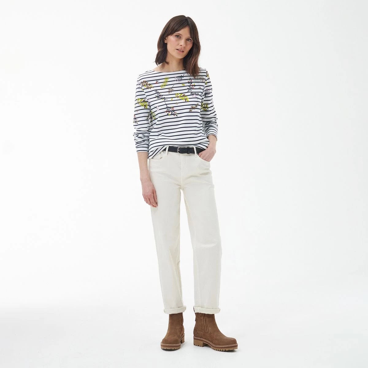 Barbour Women's Hawkins Top - Off White Floral Print 3 Barbour Women's Hawkins Top - Off White Floral Print - Image 3