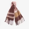 Barbour Isla Tartan Boucle Scarf - Chocolate Tartan