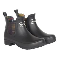 Barbour Women's Kingham Wellington Boots – Black -Fashion Lady barbour kingham chelsea black 1 1