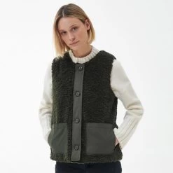 Barbour Women's Kintra Teddy Liner - Olive/Ancient Tartan