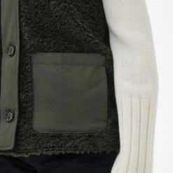 Barbour Women's Kintra Teddy Liner - Olive/Ancient Tartan -Fashion Lady barbour kintra liner olivetartan 7