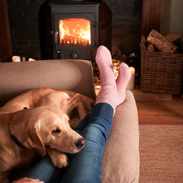 Barbour Knee Length Wellington Socks - Rose Pink 2 Barbour Knee Length Wellington Socks - Rose Pink - Image 2