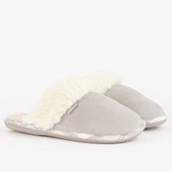 Barbour Women's Lydia Mule Slippers – Grey 11 Barbour Women's Lydia Mule Slippers – Grey -Fashion Lady barbour lydia mule slipper grey 2 1
