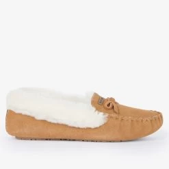 Barbour Women's Maggie Slippers - Camel -Fashion Lady barbour maggie camel 2