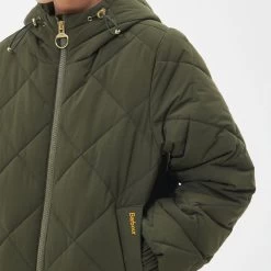Barbour Women's Mosswood Quilt Jacket - Olive -Fashion Lady barbour mosswood jacket olive 5