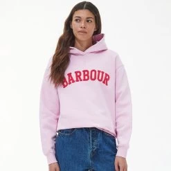 Barbour Women's Northumberland Patch Hoodie - Winter Heath