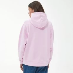 Barbour Women's Northumberland Patch Hoodie - Winter Heath -Fashion Lady barbour nrthmbrland hoodie heath 4