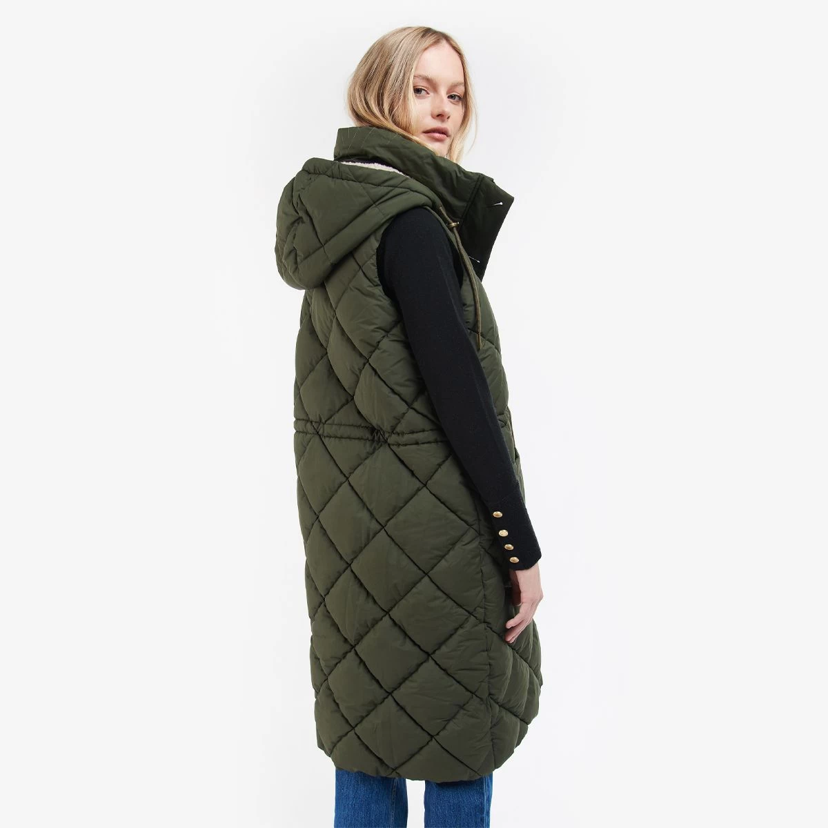 Barbour Women's Orinsay Quilted Gilet - Sage 4 Barbour Women's Orinsay Quilted Gilet - Sage - Image 4