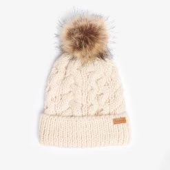 Barbour Women's Penshaw Beanie & Scarf Gift Set - Blush Pink -Fashion Lady barbour penshaw hat scf set blsh os 3