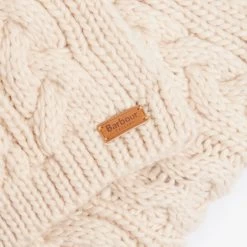 Barbour Women's Penshaw Beanie & Scarf Gift Set - Blush Pink -Fashion Lady barbour penshaw hat scf set blsh os 6