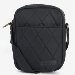 Barbour Quilted Cross Body Bag - Black -Fashion Lady barbour quilted cross body black 2 1