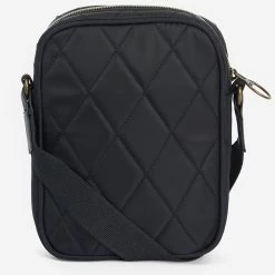 Barbour Quilted Cross Body Bag - Black -Fashion Lady barbour quilted cross body black 4