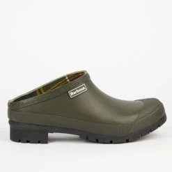 Barbour Women's Quinn Clogs - Olive -Fashion Lady barbour quinn olive 1