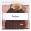 Barbour Women’s Beanie And Scarf Gift Set - Chocolate