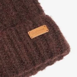 Barbour Women’s Beanie And Scarf Gift Set - Chocolate -Fashion Lady barbour saltburn hat scf set chc os 5